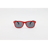 Ray Ban - 851 - Red Black - Acetate - Rectangle - Polarized - Kids Sunglasses