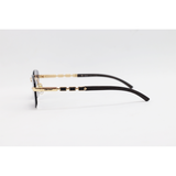 Cartier - 3176 - Golden Black - Metal - Rimless - Rectangle - Sunglasses