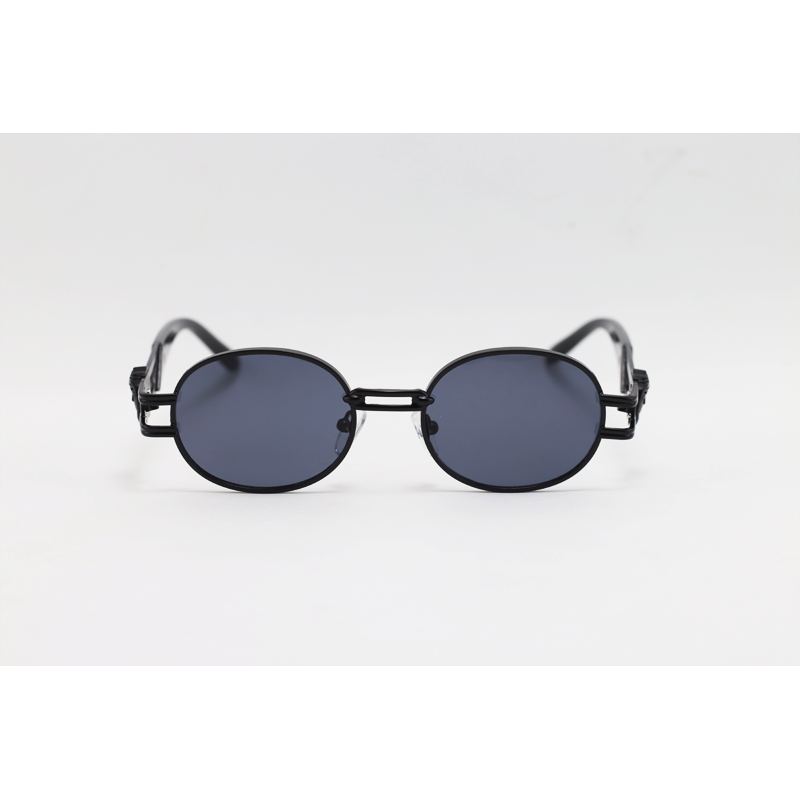 Versace - 2053 - Black - Metal - Oval - Sunglasses