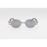 Versace - 2053 - Silver Mercury - Metal - Oval - Sunglasses