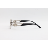 Versace - 2053 - Silver Mercury - Metal - Oval - Sunglasses