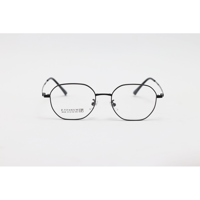 Metal - 6036 - Black - Oval - Eyewear