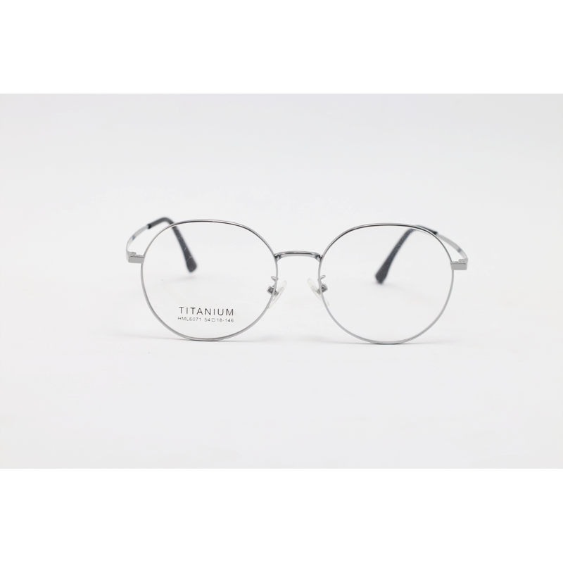 Metal - 6071 - Silver - Round - Eyewear