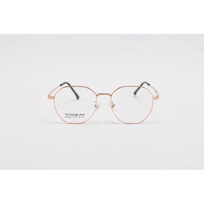 Metal - 6010 - Golden - Round - Eyewear