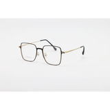 Metal - 18097 - Golden Black - Square - Eyewear