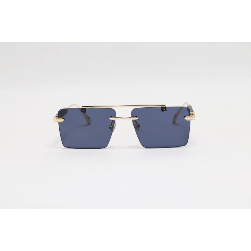 MAYBACH - 3113 - Golden Black - Metal - Rectangle - Double Bridge - Rimless - Sunglasses