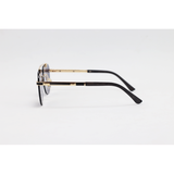 May Bach - 3153 - Golden Black - Metal - Double Bridge - Aviator - Rimless - Sunglasses