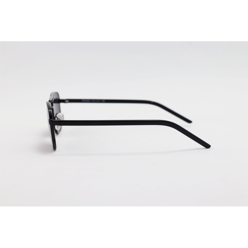 Prada - SPR58Y - Black - Metal - Rectangle - Double Bridge - Sunglasses