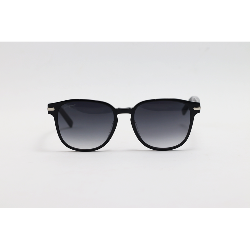 Salvatore Ferragamo - 993 - Black Gradient - Acetate - Oval - Sunglasses