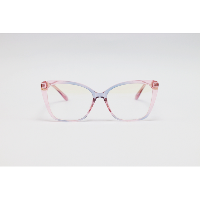 Dior - 92313 - Golden Pink Blue Translucent - Acetate - Metal - Blue Cut - Cat Eye - Eyewear