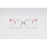 Dior - 92313 - Golden Pink Blue Translucent - Acetate - Metal - Blue Cut - Cat Eye - Eyewear