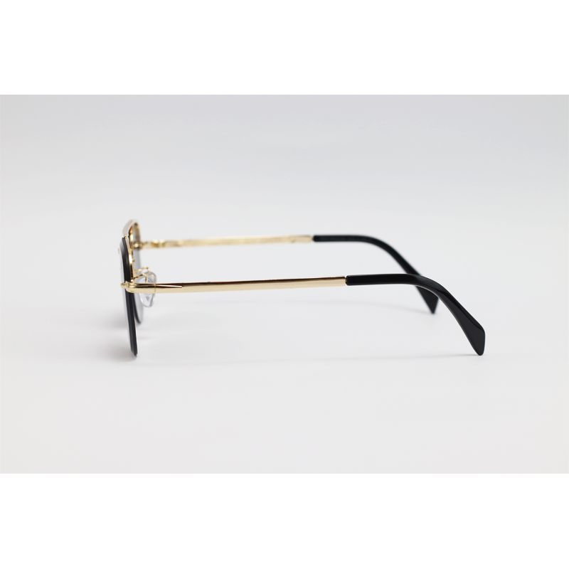 David Beckham - 2846 - Golden Black - Metal - Double Bridge - Half Rim - Square - Sunglasses