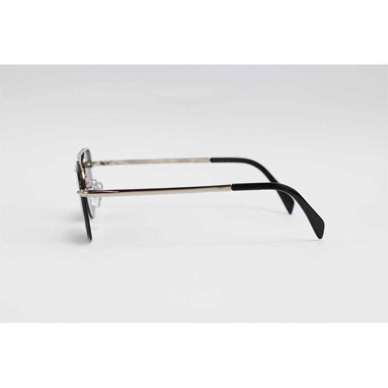 David Beckham - 2846 - Silver Black - Metal - Double Bridge - Half Rim - Square - Sunglasses