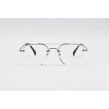 David Beckham - 2846 - Silver - Metal - Blue Cut - Double Bridge - Half Rim - Square - Eyewear