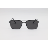Dita - 2857 - Black - Metal - Double Bridge - Rectangle - Sunglasses