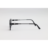 Dita - 2857 - Black - Metal - Double Bridge - Rectangle - Sunglasses