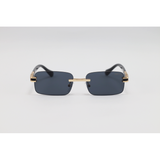 Dita - 98005 - Golden Black - Acetate - Metal - Rimless - Rectangle - Sunglasses