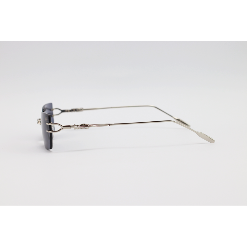 Fleur Di Lis - 98063 - Silver Black - Metal - Rimless - Rectangle - Sunglasses