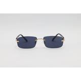 Gucci - 3012 - Golden Black - Metal - Rimless - Rectangle - Sunglasses