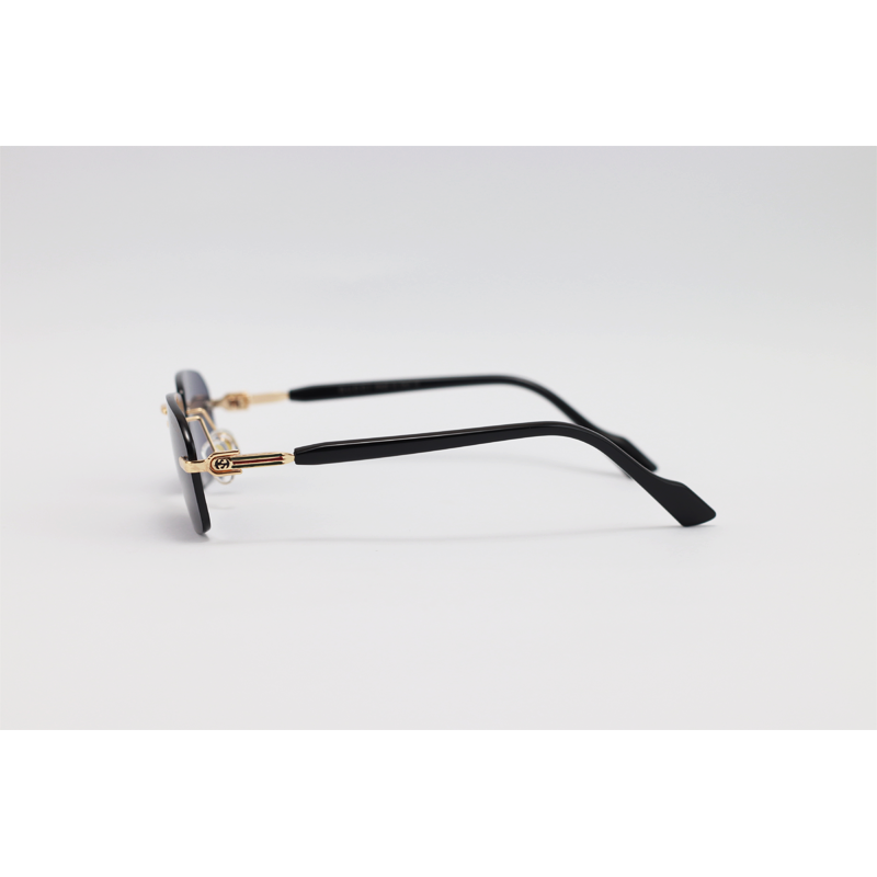 Gucci - 3012 - Golden Black - Metal - Rimless - Rectangle - Sunglasses