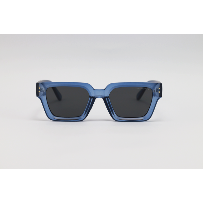 Louis Vuitton - 98170 - Matte Blue Black - Acetate - Rectangle - Sunglasses