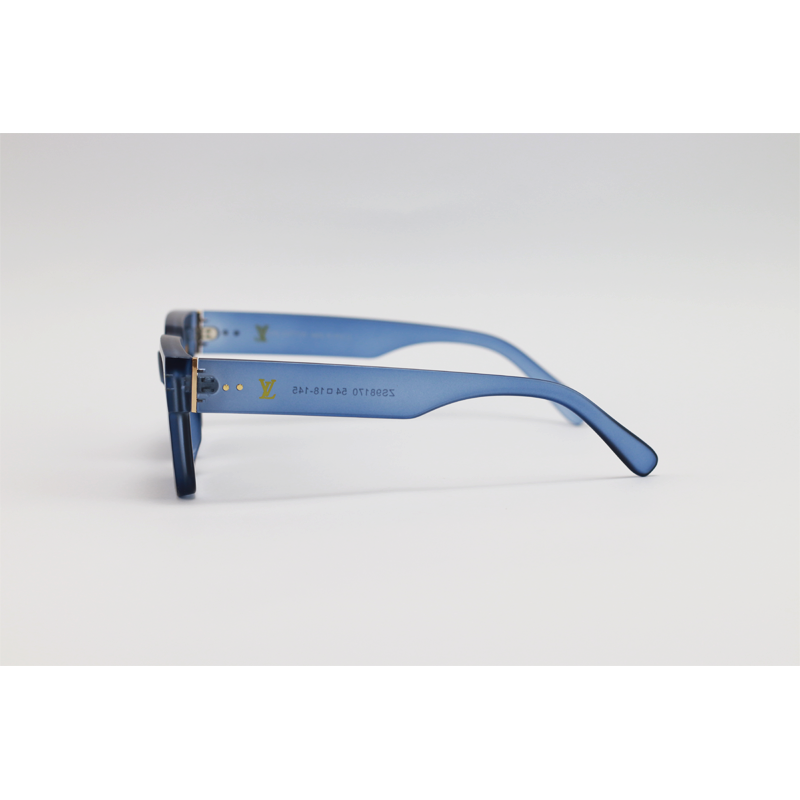 Louis Vuitton - 98170 - Matte Blue Black - Acetate - Rectangle - Sunglasses