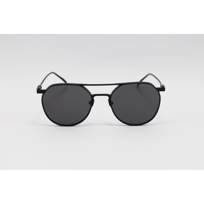 Marc Jacobs - 0424 - Black - Metal - Double Bridge - Oval - Sunglasses