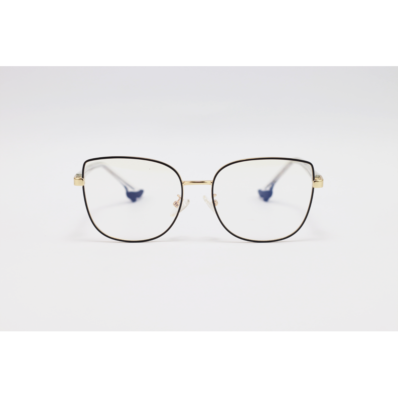 Miu Miu - 82025 - Golden Black - Metal - Blue Cut - Cat Eye - Eyewear