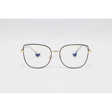 Miu Miu - 82025 - Golden Black - Metal - Blue Cut - Cat Eye - Eyewear