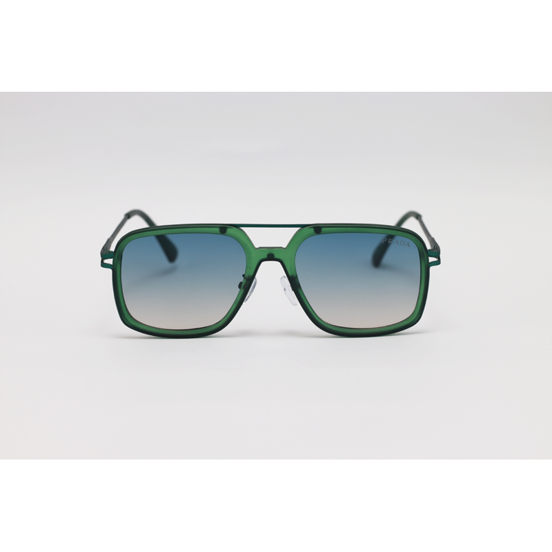 Prada - 2A831 - Green Gradient - Metal - Double Bridge - Aviator - Sunglasses