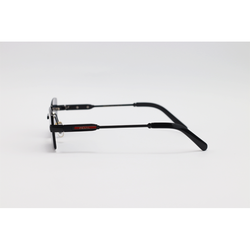 Prada - 5G74 - Black - Metal - Rimless - Rectangle - Sunglasses