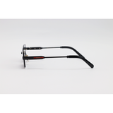 Prada - 5G74 - Black - Metal - Rimless - Rectangle - Sunglasses