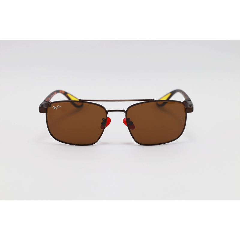 Ray Ban - 3715 - Tortoise Brown - Metal - Double Bridge - Rectangle - Sunglasses