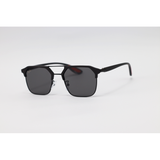 Ray Ban -  - Black - Metal - Acetate - Double Bridge - Rectangle - Sunglasses
