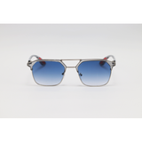 Ray Ban -  - Grey Translucent Blue Gradient - Acetate - Metal - Double Bridge - Rectangle - Sunglasses