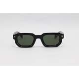 Tom Ford - 98155 - Black Green - Acetate - Rectangle - Sunglasses