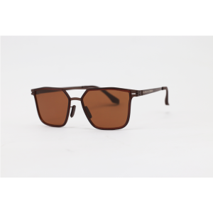 Porsche Design - 003 - Brown - Metal - Polarized - Double Bridge - Sunglasses