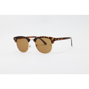 Ray Ban – 3016 – Clubmaster – Tortoise Golden Brown - Acetate - Metal – Sunglasses