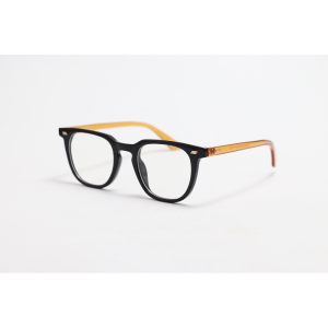 Moscot - 3875 - Black Brown - Acetate - Blue Cut - Square - Eyewear