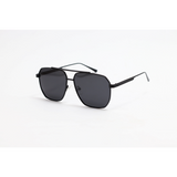 GM – 2176 – Black – Metal - Polarized – Double Bridge – Sunglasses