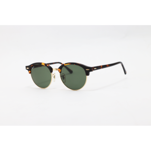 Ray Ban - 4246 - Tortoise Golden Green - Acetate - Metal - Club Round - Sunglasses