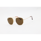 Ray Ban - 3648 - Marshall - Golden Brown - Metal - Double Bridge - Sunglasses