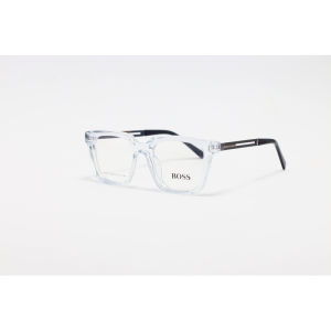 Hugo Boss - 014 - Blue Translucent - Acetate - Blue Cut - Square - Eyewear