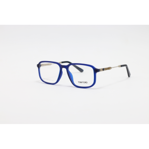 Tom Ford - 018 - Matte Blue - Acetate - Rectangle - Eyewear