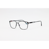 Carrera - 7702 - Black - Metal - Rectangle - Double Bridge - Eyewear