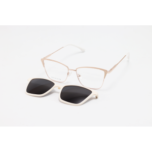 Dior - 2254 - Golden - Metal - Cat Eye - Dual - Polarized - Attachment - Eye Wear - Sunglasses