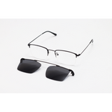 Dior - 33078 - Black - Metal - Dual - Polarized - Attachment - Eye Wear - Sunglasses