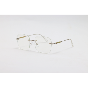 Dita - 21087 - Silver - Metal - Blue Cut - Rimless - Square - Eyewear