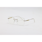 Dita - 21087 - Silver - Metal - Blue Cut - Rimless - Square - Eyewear