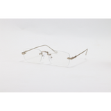 Dita - 21083 - Silver - Metal - Blue Cut - Rimless - Rectangle - Eyewear